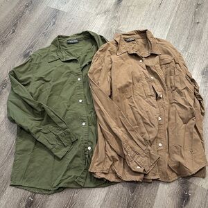 Bundle of two PJ Paul Jones button up